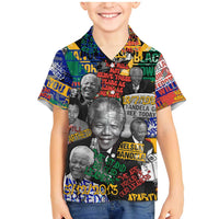 Nelson Mandela Family Matching Mermaid Dress and Hawaiian Shirt Street Spray Art Recreating The Life Of A Great Man - Wonder Print Shop