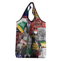 Nelson Mandela Grocery Bag Street Spray Art Recreating The Life Of A Great Man - Wonder Print Shop