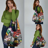 Nelson Mandela Grocery Bag Street Spray Art Recreating The Life Of A Great Man - Wonder Print Shop