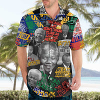 Nelson Mandela Hawaiian Shirt Street Spray Art Recreating The Life Of A Great Man - Wonder Print Shop