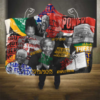 Nelson Mandela Hooded Blanket Street Spray Art Recreating The Life Of A Great Man - Wonder Print Shop