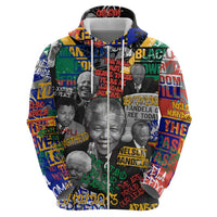 Nelson Mandela Hoodie Street Spray Art Recreating The Life Of A Great Man - Wonder Print Shop