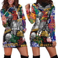 Nelson Mandela Hoodie Dress Street Spray Art Recreating The Life Of A Great Man - Wonder Print Shop