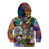 Nelson Mandela Kid Hoodie Street Spray Art Recreating The Life Of A Great Man - Wonder Print Shop