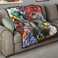 Nelson Mandela Quilt Street Spray Art Recreating The Life Of A Great Man - Wonder Print Shop