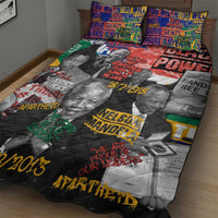 Nelson Mandela Quilt Bed Set Street Spray Art Recreating The Life Of A Great Man - Wonder Print Shop