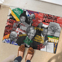Nelson Mandela Rubber Doormat Street Spray Art Recreating The Life Of A Great Man - Wonder Print Shop