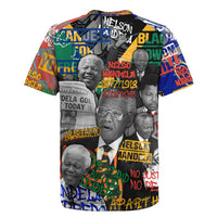 Nelson Mandela Rugby Jersey Street Spray Art Recreating The Life Of A Great Man - Wonder Print Shop