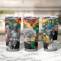 Nelson Mandela Tumbler Cup Street Spray Art Recreating The Life Of A Great Man - Wonder Print Shop