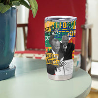 Nelson Mandela Tumbler Cup Street Spray Art Recreating The Life Of A Great Man - Wonder Print Shop