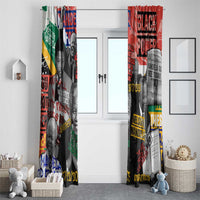 Nelson Mandela Window Curtain Street Spray Art Recreating The Life Of A Great Man - Wonder Print Shop