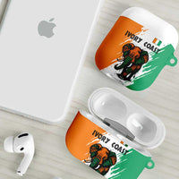 Ivory Coast AirPods Case with Tribal Elephant and Paint Splash Design - Wonder Print Shop