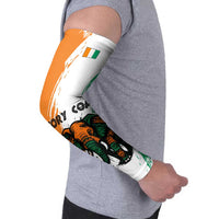 Ivory Coast Arm Sleeves with Tribal Elephant and Paint Splash Design - Wonder Print Shop