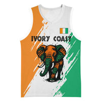Ivory Coast Basketball Jersey with Tribal Elephant and Paint Splash Design - Wonder Print Shop