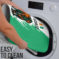 Ivory Coast Bathroom Set with Tribal Elephant and Paint Splash Design - Wonder Print Shop