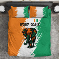 Ivory Coast Bedding Set with Tribal Elephant and Paint Splash Design - Wonder Print Shop