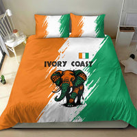 Ivory Coast Bedding Set with Tribal Elephant and Paint Splash Design - Wonder Print Shop