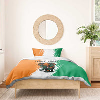 Ivory Coast Bedding Set with Tribal Elephant and Paint Splash Design - Wonder Print Shop