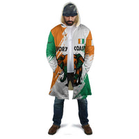 Ivory Coast Cloak with Tribal Elephant and Paint Splash Design - Wonder Print Shop