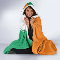 Ivory Coast Hooded Blanket with Tribal Elephant and Paint Splash Design - Wonder Print Shop