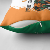 Ivory Coast Pillow Cover with Tribal Elephant and Paint Splash Design - Wonder Print Shop