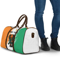 Ivory Coast Travel Bag with Tribal Elephant and Paint Splash Design - Wonder Print Shop