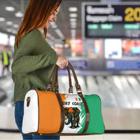 Ivory Coast Travel Bag with Tribal Elephant and Paint Splash Design - Wonder Print Shop