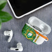 Ivory Coast AirPods Case with Elephant Crest and Tribal Pattern Design - Wonder Print Shop