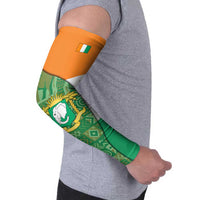 Ivory Coast Arm Sleeves with Elephant Crest and Tribal Pattern Design - Wonder Print Shop