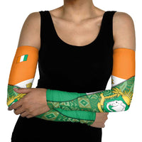 Ivory Coast Arm Sleeves with Elephant Crest and Tribal Pattern Design - Wonder Print Shop