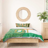 Ivory Coast Bedding Set with Elephant Crest and Tribal Pattern Design - Wonder Print Shop