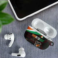 Ivory Coast AirPods Case with Soccer Elephant and Tribal Pattern Design - Wonder Print Shop
