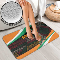 Ivory Coast Bathroom Set with Soccer Elephant and Tribal Pattern Design - Wonder Print Shop