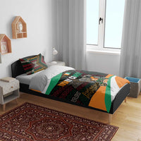 Ivory Coast Bedding Set with Soccer Elephant and Tribal Pattern Design - Wonder Print Shop