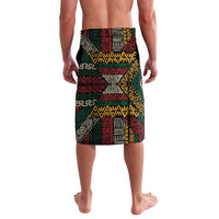 Ivory Coast Lavalava with Soccer Elephant and Tribal Pattern Design - Wonder Print Shop