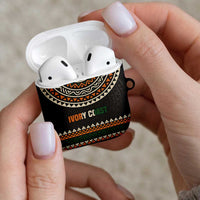 Ivory Coast AirPods Case with Ethnic Geometric Pattern and National Motto Design - Wonder Print Shop