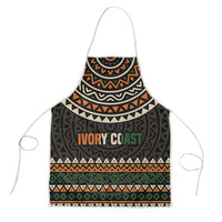Ivory Coast Apron with Ethnic Geometric Pattern and National Motto Design - Wonder Print Shop