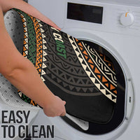 Ivory Coast Bathroom Set with Ethnic Geometric Pattern and National Motto Design - Wonder Print Shop