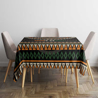 Ivory Coast Tablecloth with Ethnic Geometric Pattern and National Motto Design - Wonder Print Shop