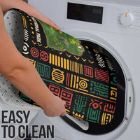 Ivory Coast Bathroom Set with Taï National Park Wildlife Map Design - Wonder Print Shop