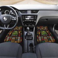 Ivory Coast Car Mats with Taï National Park Wildlife Map Design - Wonder Print Shop