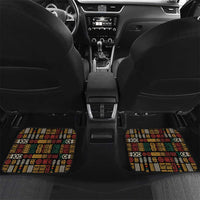 Ivory Coast Car Mats with Taï National Park Wildlife Map Design - Wonder Print Shop