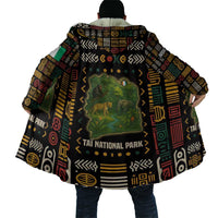 Ivory Coast Cloak with Taï National Park Wildlife Map Design - Wonder Print Shop