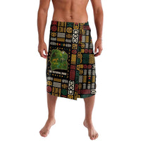 Ivory Coast Lavalava with Taï National Park Wildlife Map Design - Wonder Print Shop