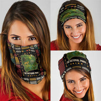 Ivory Coast Neck Gaiter with Taï National Park Wildlife Map Design TS04