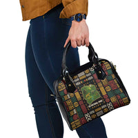 Ivory Coast Shoulder Handbag with Taï National Park Wildlife Map Design - Wonder Print Shop