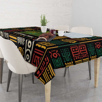 Ivory Coast Tablecloth with Taï National Park Wildlife Map Design - Wonder Print Shop