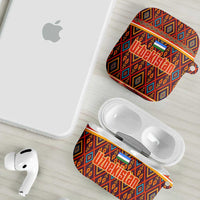 Uzbekistan AirPods Case with Traditional Geometric Motif Design - Wonder Print Shop