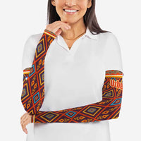 Uzbekistan Arm Sleeves with Traditional Geometric Motif Design - Wonder Print Shop