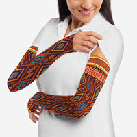 Uzbekistan Arm Sleeves with Traditional Geometric Motif Design - Wonder Print Shop
